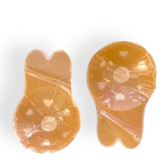 Nude Bra Cups Seamless Strapless Backlace Nude Reusable Self Adhesive Bra Cups - Picture 3 of 4